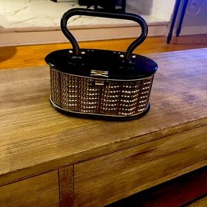Vintage 1940’s lucite and metal purse